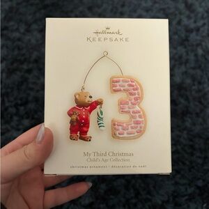 Hallmark Keepsake Red Pajama Bear Ornament